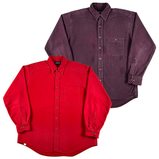 Vintage Lands' End 100% Cotton Chamois Shirts- SELECT SHIRT