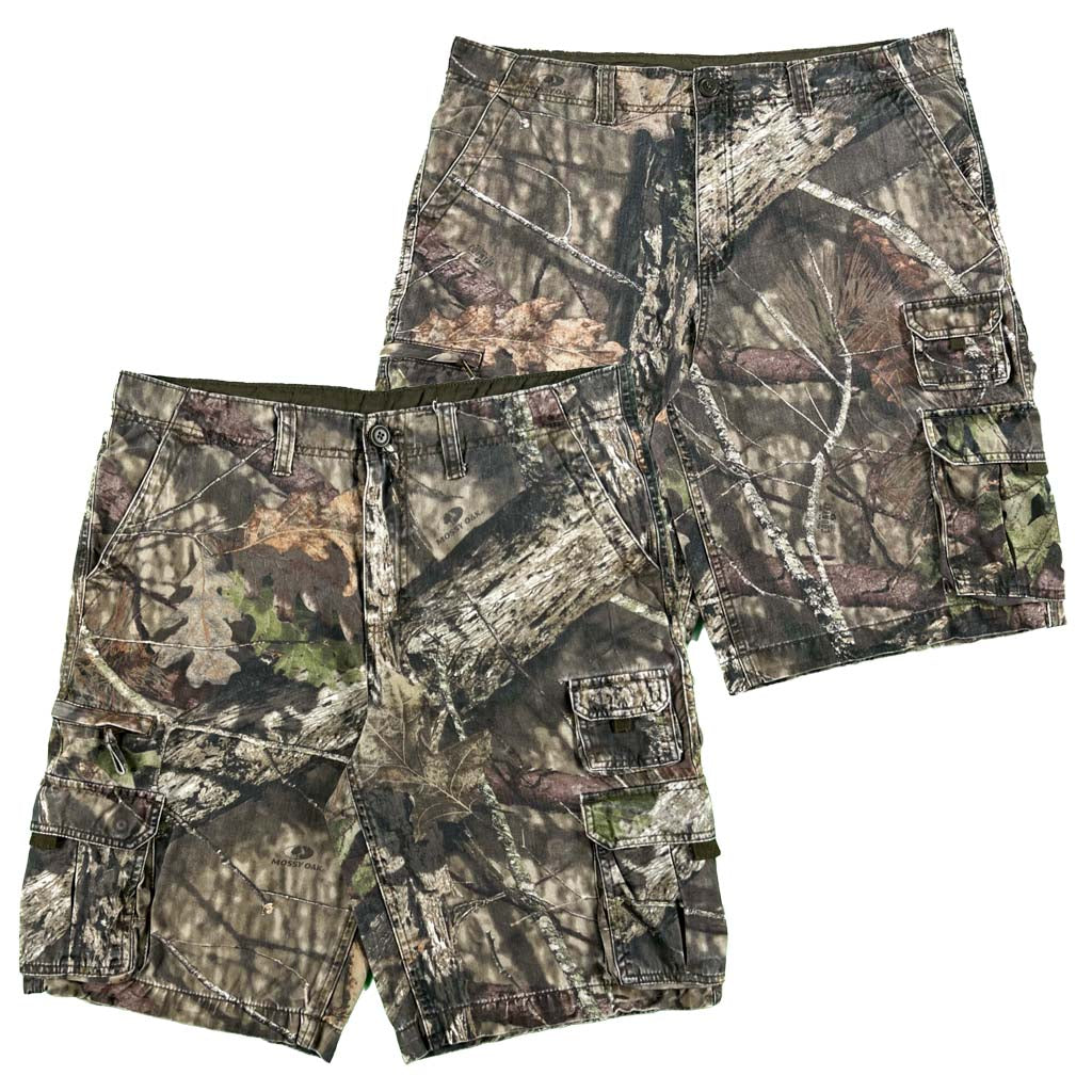 Mossy Oak Camo Cargo Shorts- SELECT PAIR