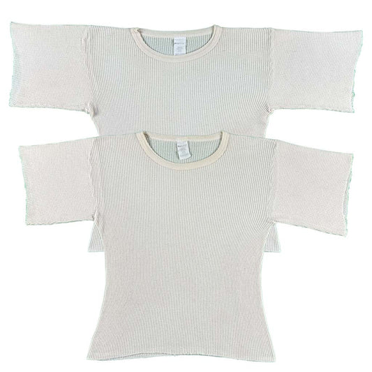 90s Short Sleeve Waffle Knit Thermals- 2 IN STOCK
