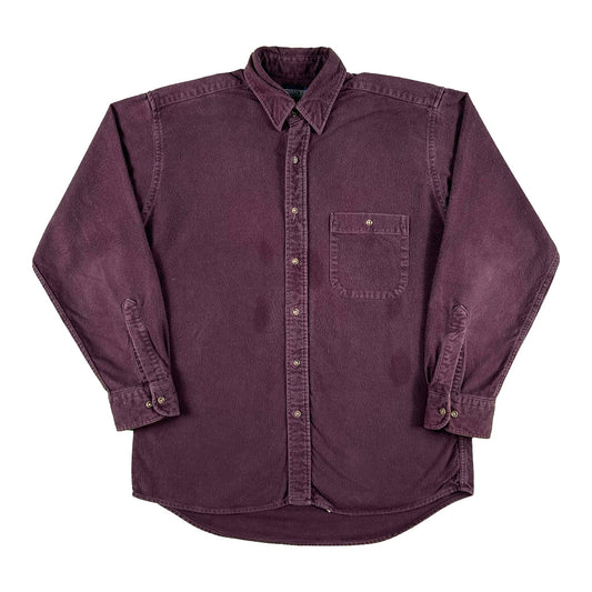 90s Grape Purple Lands' End Chamois Shirt- M