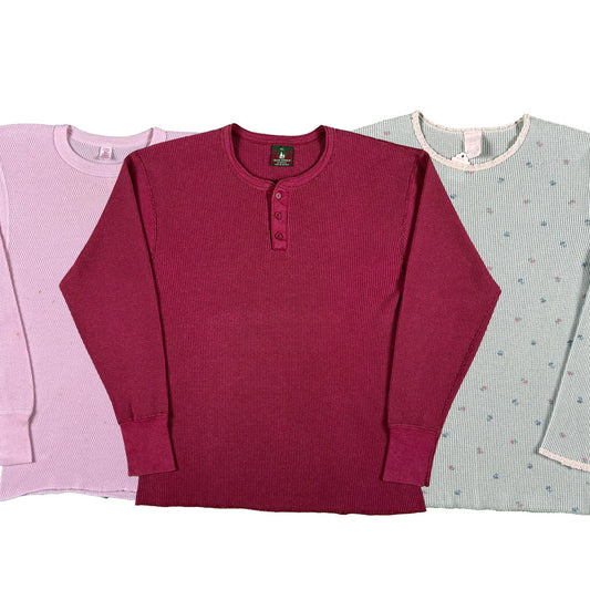 Vintage Misc. Colored Waffle Knit Thermals- SELECT SHIRT