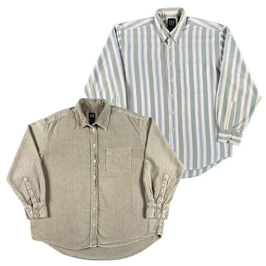Vintage Gap 100% Cotton Button Up Shirts- SELECT SHIRT