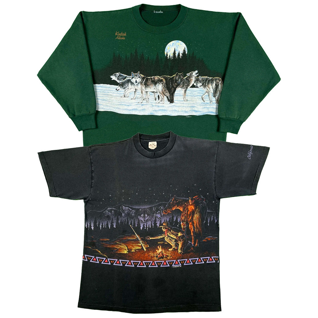 90s 'Habitat' Nature Tees & Sweatshirts- SELECT TOP