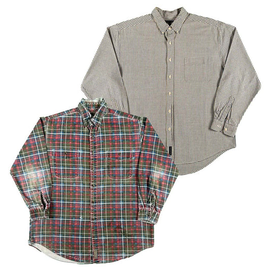 Vintage Abercrombie & Fitch 100% Cotton Button Up Shirts- SELECT SHIRT
