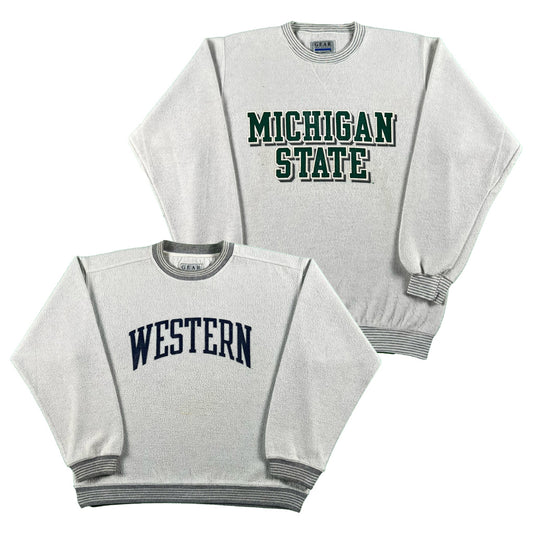 90s Inside Out Collegiate Sweatshirts- SELECT SWEAT