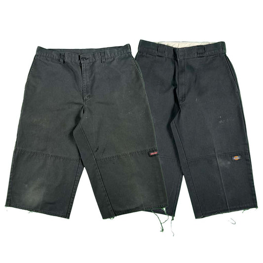Dickies Dark Grey Double Knee Capris- SELECT PAIR