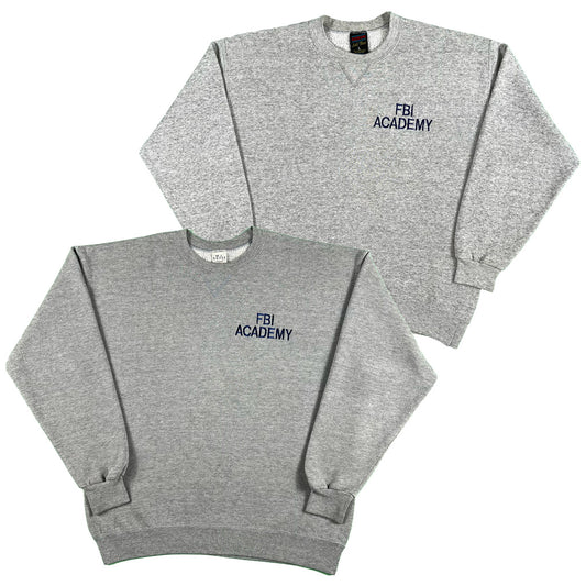 90s Grey FBI Academy Sweatshirts- SELECT SWEAT
