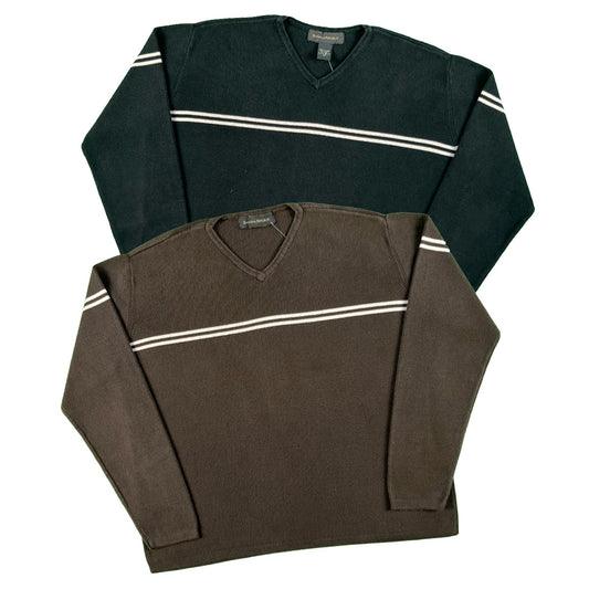 00s Banana Republic Striped Cotton Knits- SELECT SWEATER