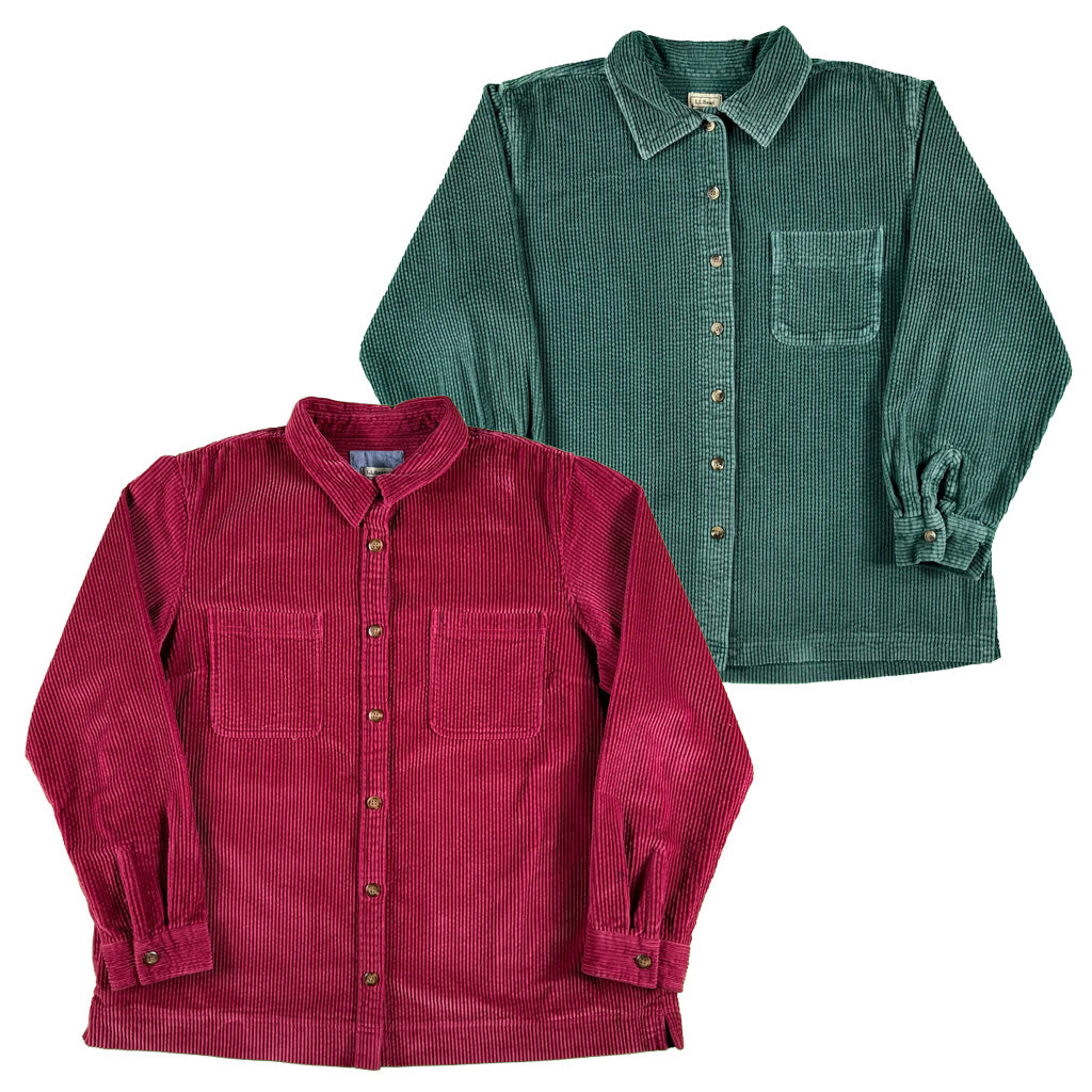 L.L. Bean Corduroy Shackets- SELECT SHIRT