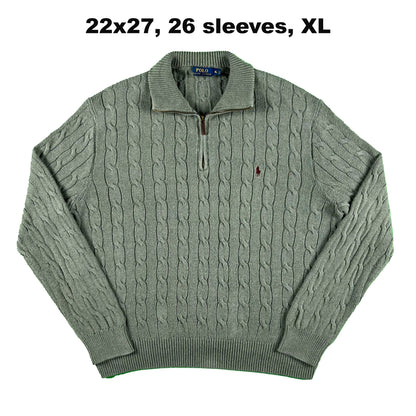 Vintage Polo Ralph Lauren Cotton 1/4 Zip Sweaters- SELECT SWEATER