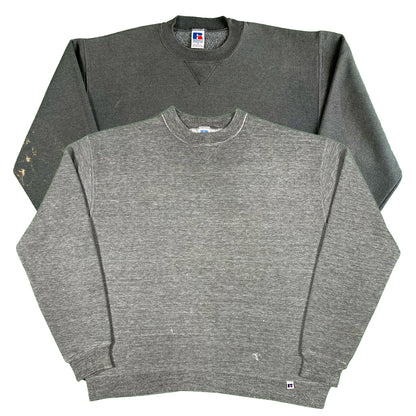 Vintage Blank Grey Sweatshirt Combo- SELECT SIZE
