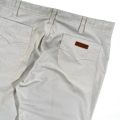 70s Lightweight Cream Levi's Flares- 33