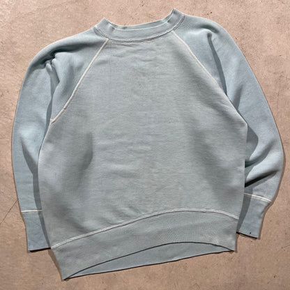 50s Baby Blue Gusseted Sweatshirt- M