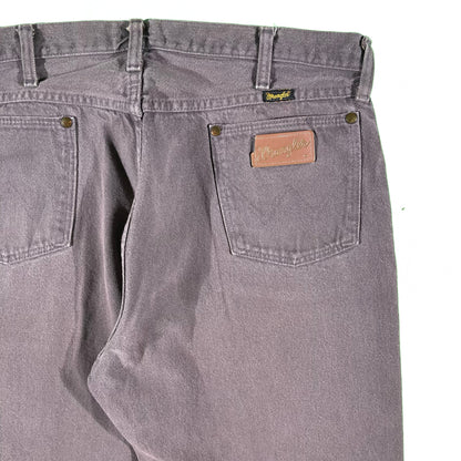 80s Faded Purple Grey Wrangler Denim- 34x32