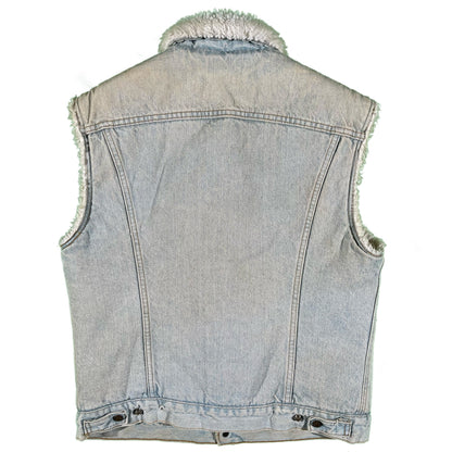 90s Levi's Denim Sherpa Vest- M