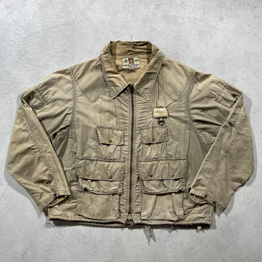 60s Thrashed Utility Fly Fishing Jacket- L