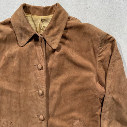 60s Suede Silk Lined Light Jacket- M