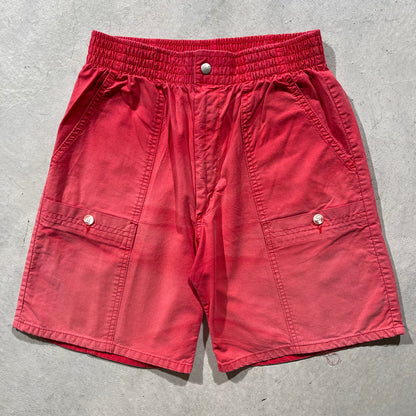 80s Sun Faded Red Hobie Board Shorts- 29