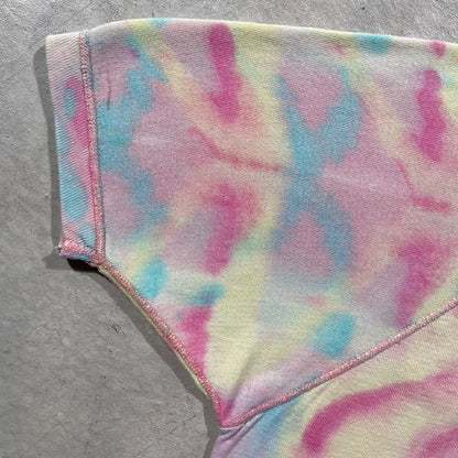 60s Tie Dyed Blank Short Sleeve Sweatshirt- M