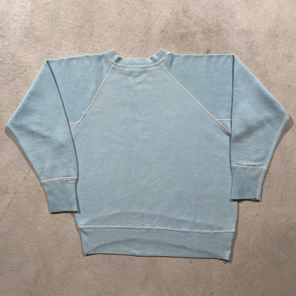 50s Baby Blue Gusseted Sweatshirt- M