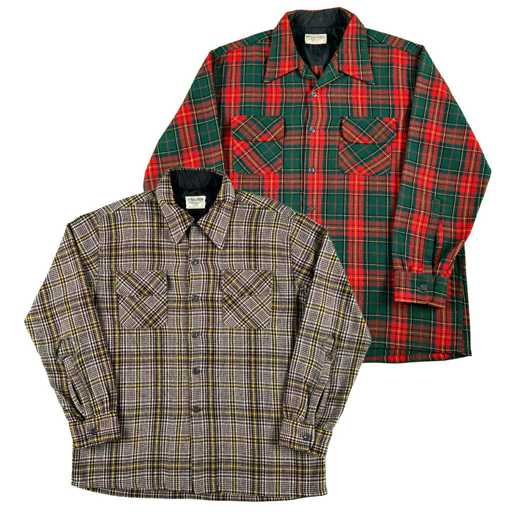 70s JcPenney Flannel Board Shirts- SELECT SHIRT