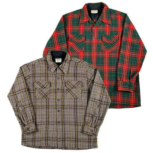 70s JcPenney Flannel Board Shirts- SELECT SHIRT