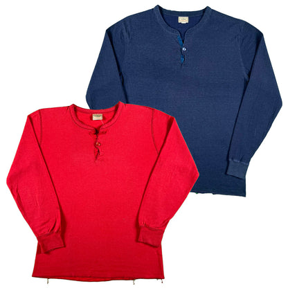 80s/90s L.L. Bean 'River Driver's Shirt' Henley Thermals- SELECT SHIRT