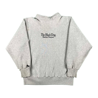 90s Black Dog Martha's Vineyard Reverse Weave- M