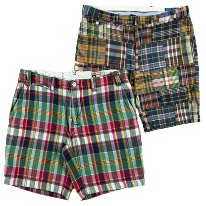 Polo Ralph Lauren Madras Plaid Shorts- SELECT PAIR