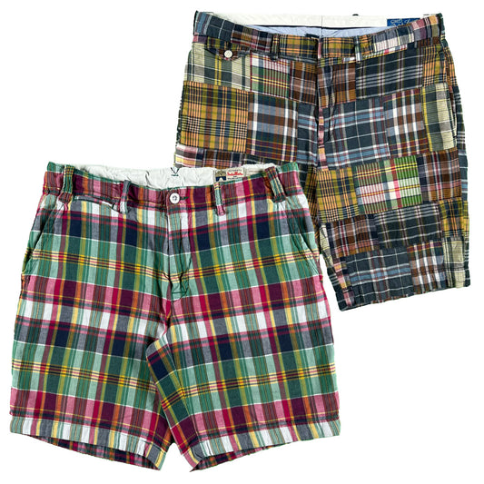 Polo Ralph Lauren Madras Plaid Shorts- SELECT PAIR