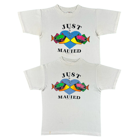 80s 'Just Mauied' Fish Tees- SELECT SHIRT