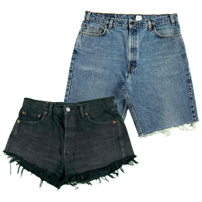 80s/90s Levi's Cut Off Denim Shorts- SELECT PAIR