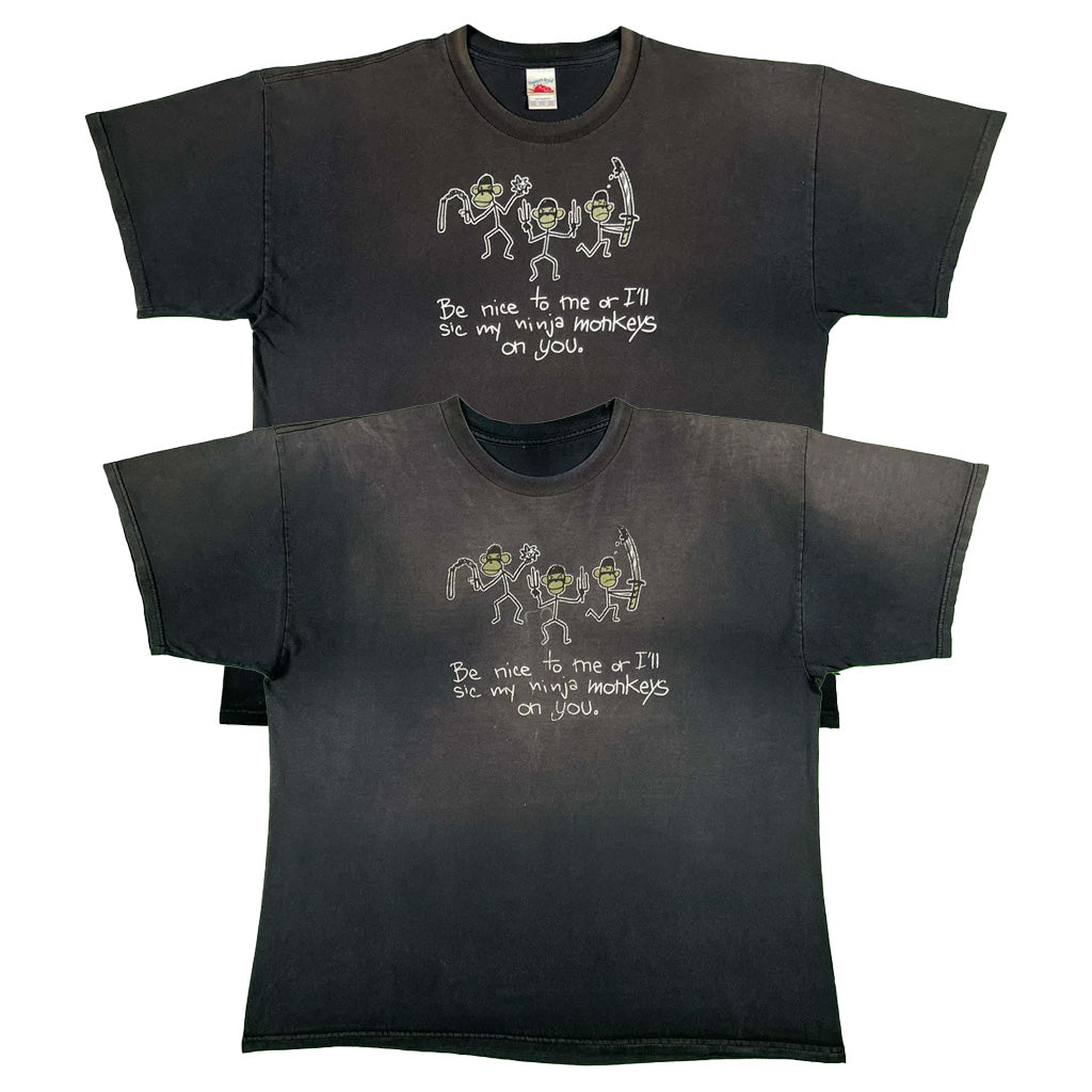 00s I'll Sic My Ninja Monkeys on You Tee XXL- 2 IN STOCK
