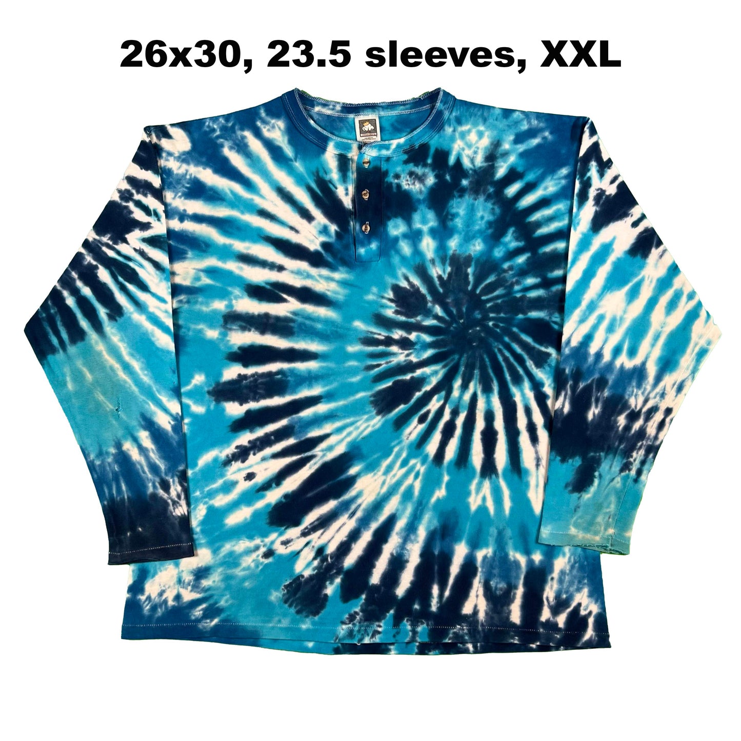 Vintage Blank Long Sleeve Tie Dye Tee- SELECT SHIRT