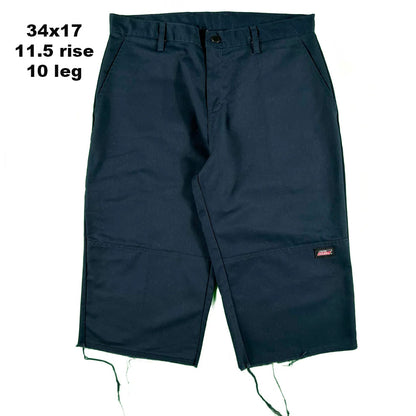 Dickies Navy Blue Double Knee Capris- SELECT PAIR