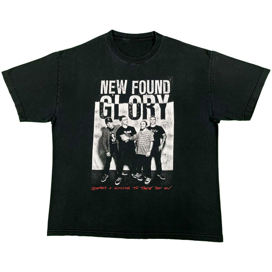 Faded Black New Found Glory Band Tee- XL