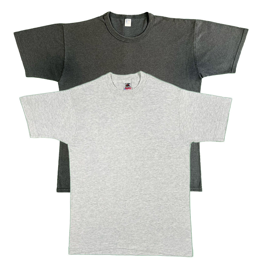 Vintage Blank Grey Tee Combo- SELECT SIZE