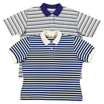 90s Striped Polo Shirts- SELECT POLO