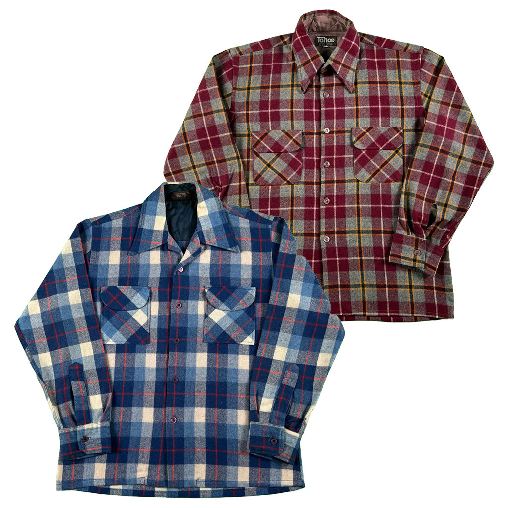 70s Tahoe Wool/Nylon Flannel Board Shirts- SELECT FLANNEL