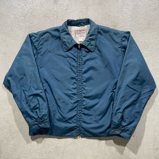 60s Fleece Lined Nylon Jacket- L