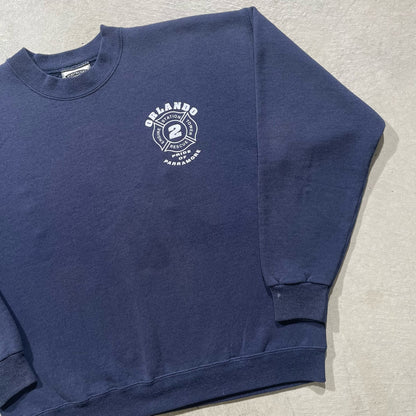 90s Fire Dept Sweatshirt- M