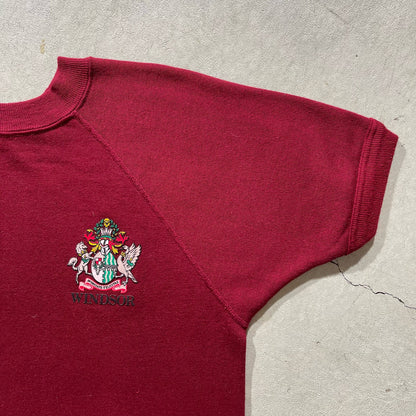 80s Short Sleeve Crest Sweatshirt- M