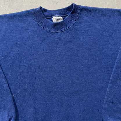 90s Blank Navy Lee Sweatshirt-M