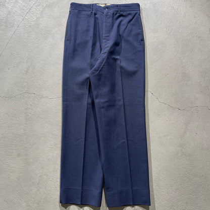 50s Navy Wool Pants- 32