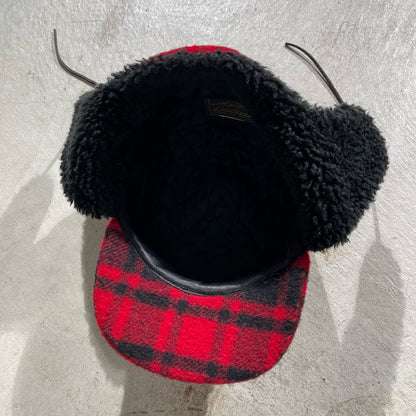 80s Eddie Bauer Sherpa Buffalo Plaid Hat- M