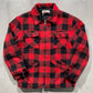 60s Quilt Lined Buffalo Plaid Jacket- L
