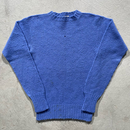 50s Royal Blue Wool Sweater- S