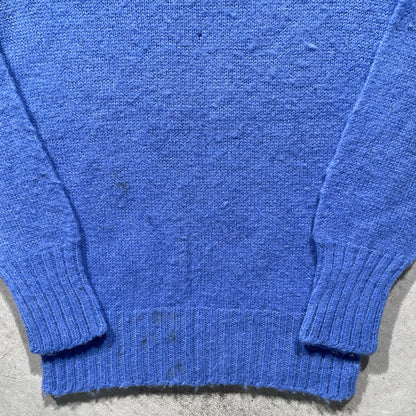 50s Royal Blue Wool Sweater- S