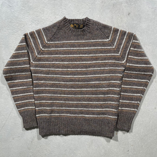 80s Striped Wool Sweater- M