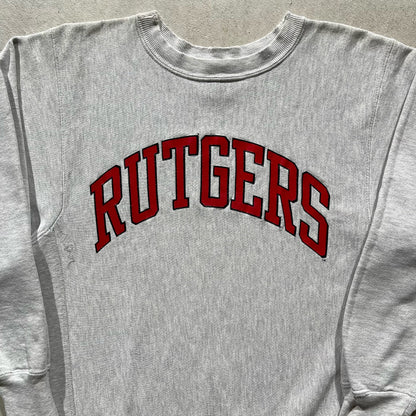 90s Rutgers Champion Reverse Weave- M